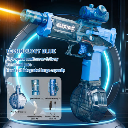 Water Gun LED Light & Silencer Removable Tank