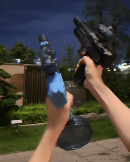Water Gun LED Light & Silencer Removable Tank