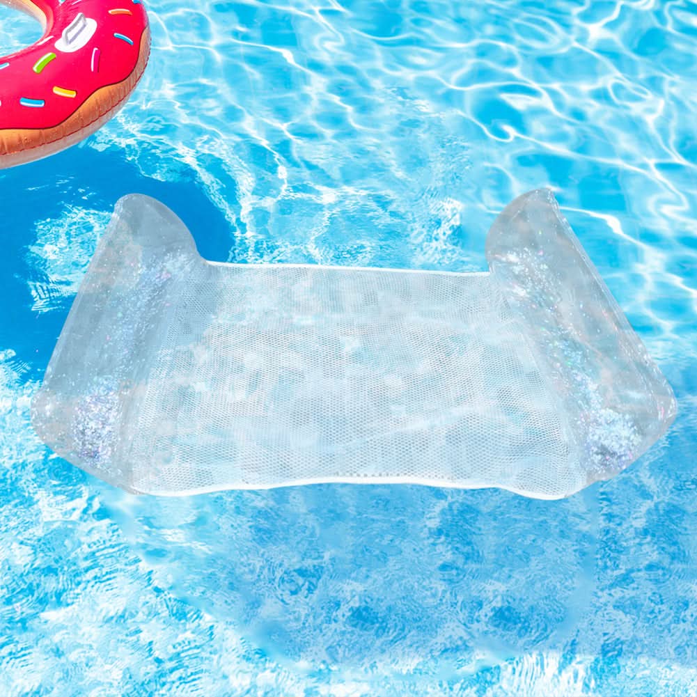 Water Hammock Inflatable With Breathable Mesh Center Foldable Design