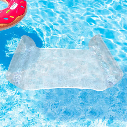 Water Hammock Inflatable With Breathable Mesh Center Foldable Design