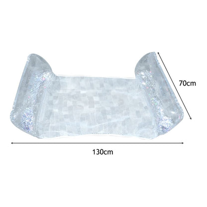 Water Hammock Inflatable With Breathable Mesh Center Foldable Design