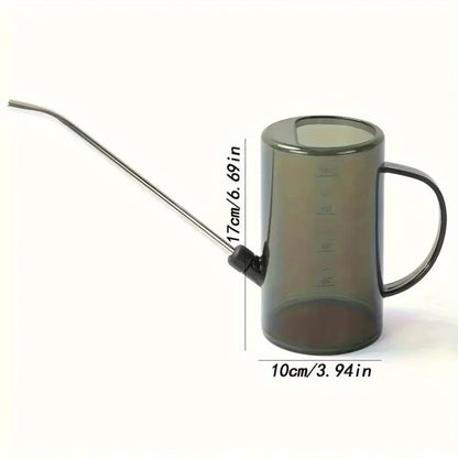 Watering Can Long Metal Spout Transparent Body With Measurements