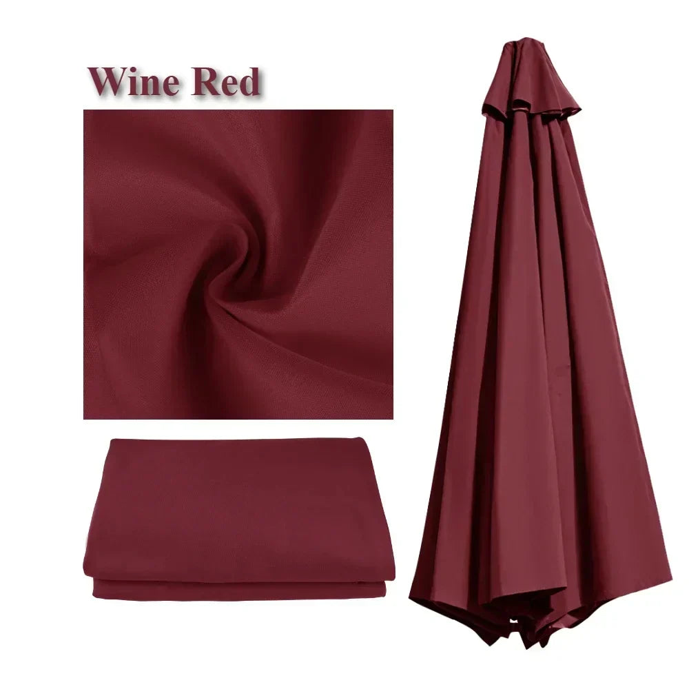 Waterproof Replacement Sun Umbrella Cover for 6/8 Ribs – Garden and Patio Outdoor Use