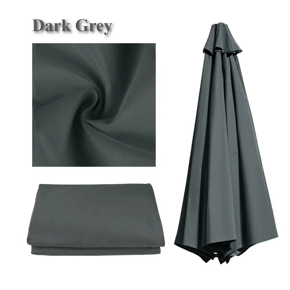 Waterproof Replacement Sun Umbrella Cover for 6/8 Ribs – Garden and Patio Outdoor Use