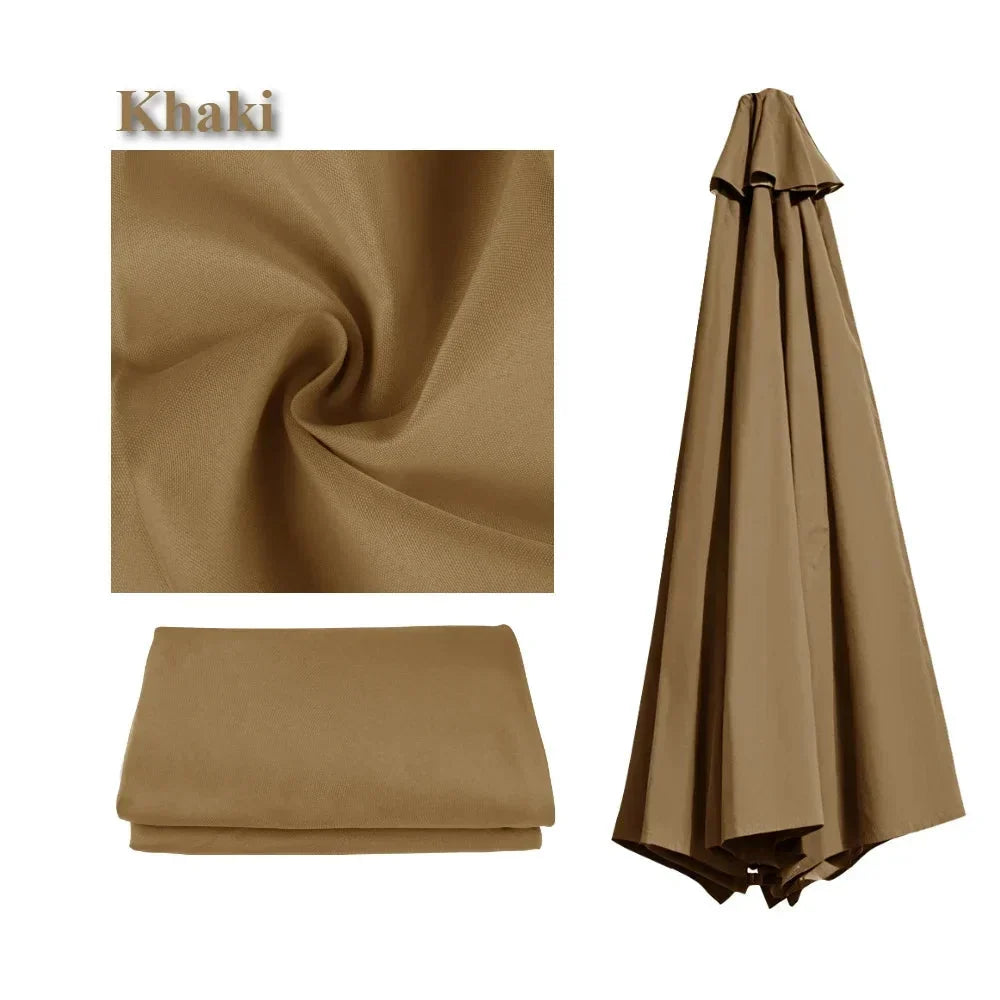 Waterproof Replacement Sun Umbrella Cover for 6/8 Ribs – Garden and Patio Outdoor Use