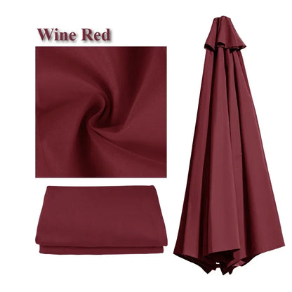 Waterproof Replacement Sun Umbrella Cover for 6/8 Ribs – Garden and Patio Outdoor Use