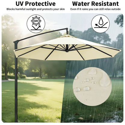 Waterproof Replacement Sun Umbrella Cover for 6/8 Ribs – Garden and Patio Outdoor Use