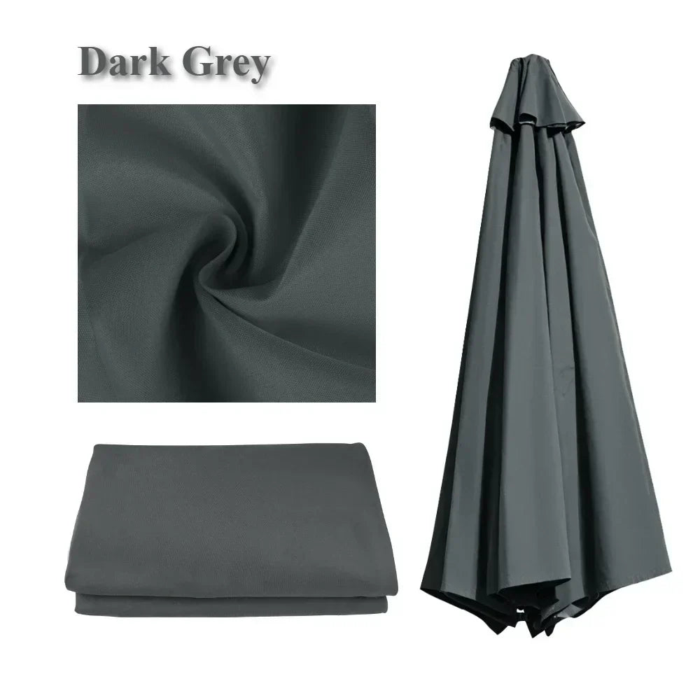 Waterproof Replacement Sun Umbrella Cover for 6/8 Ribs – Garden and Patio Outdoor Use