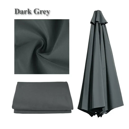 Waterproof Replacement Sun Umbrella Cover for 6/8 Ribs – Garden and Patio Outdoor Use