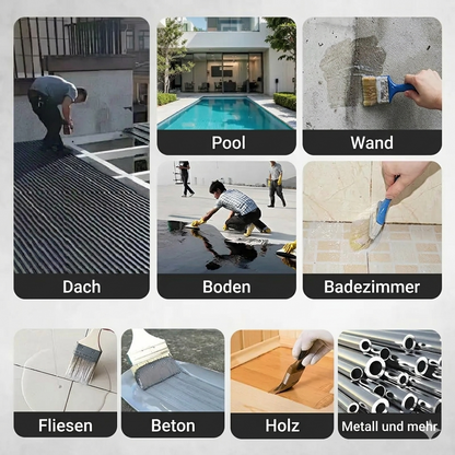 Waterproof Sealant UV-Resistant Water-Repellent Covers 613 Sq Ft