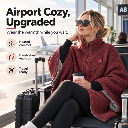 Wearable Heated Blanket Active Heating Hands-Free Comfort