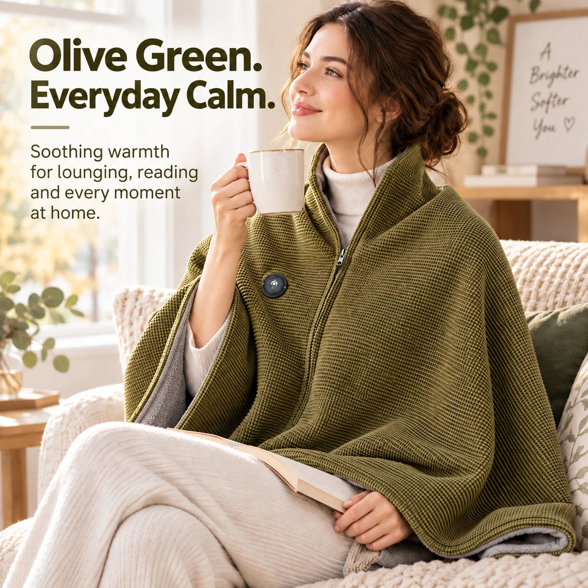 Wearable Heated Blanket Active Heating Hands-Free Comfort