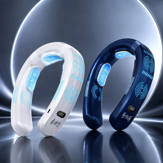 Wearable Neck Fan Cooling & Heating Rechargeable 6000 mAh