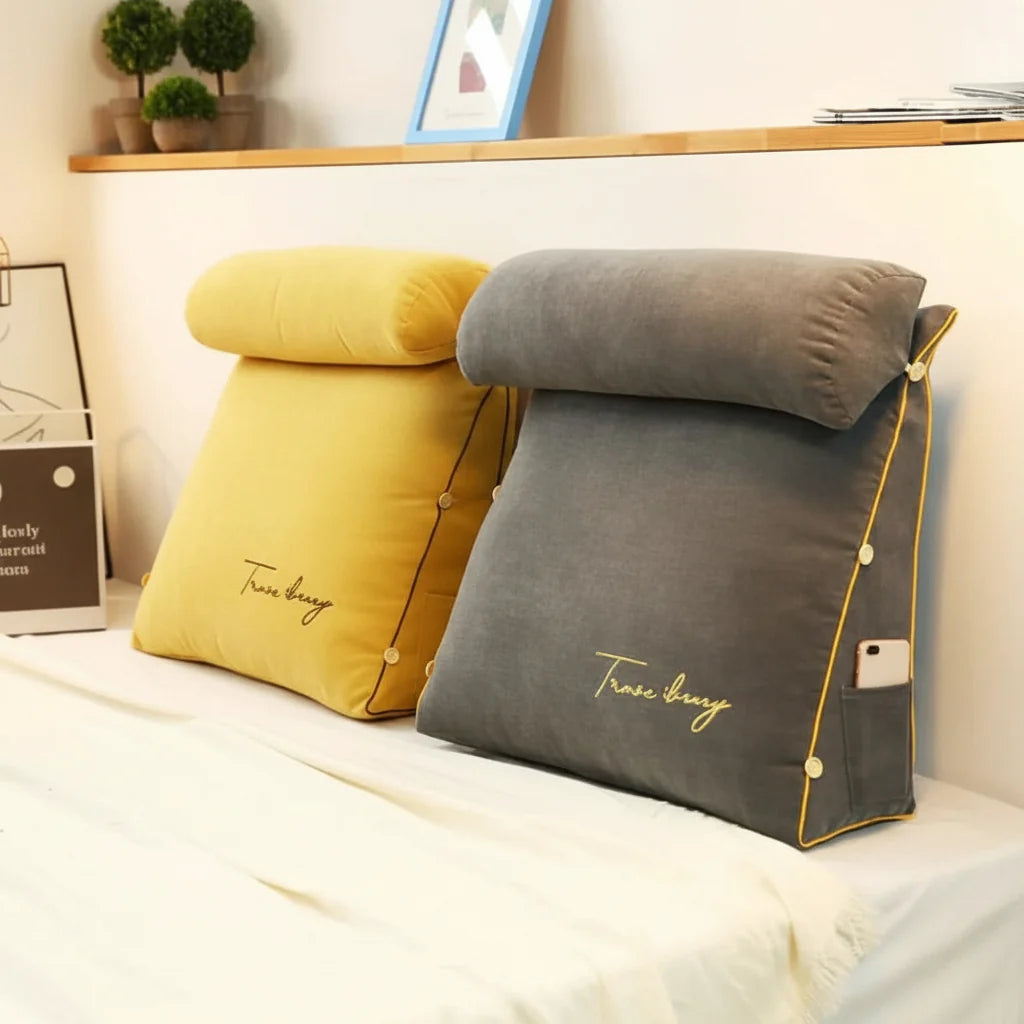 Wedge Cushion Ergonomic Back & Leg Support Washable Cover