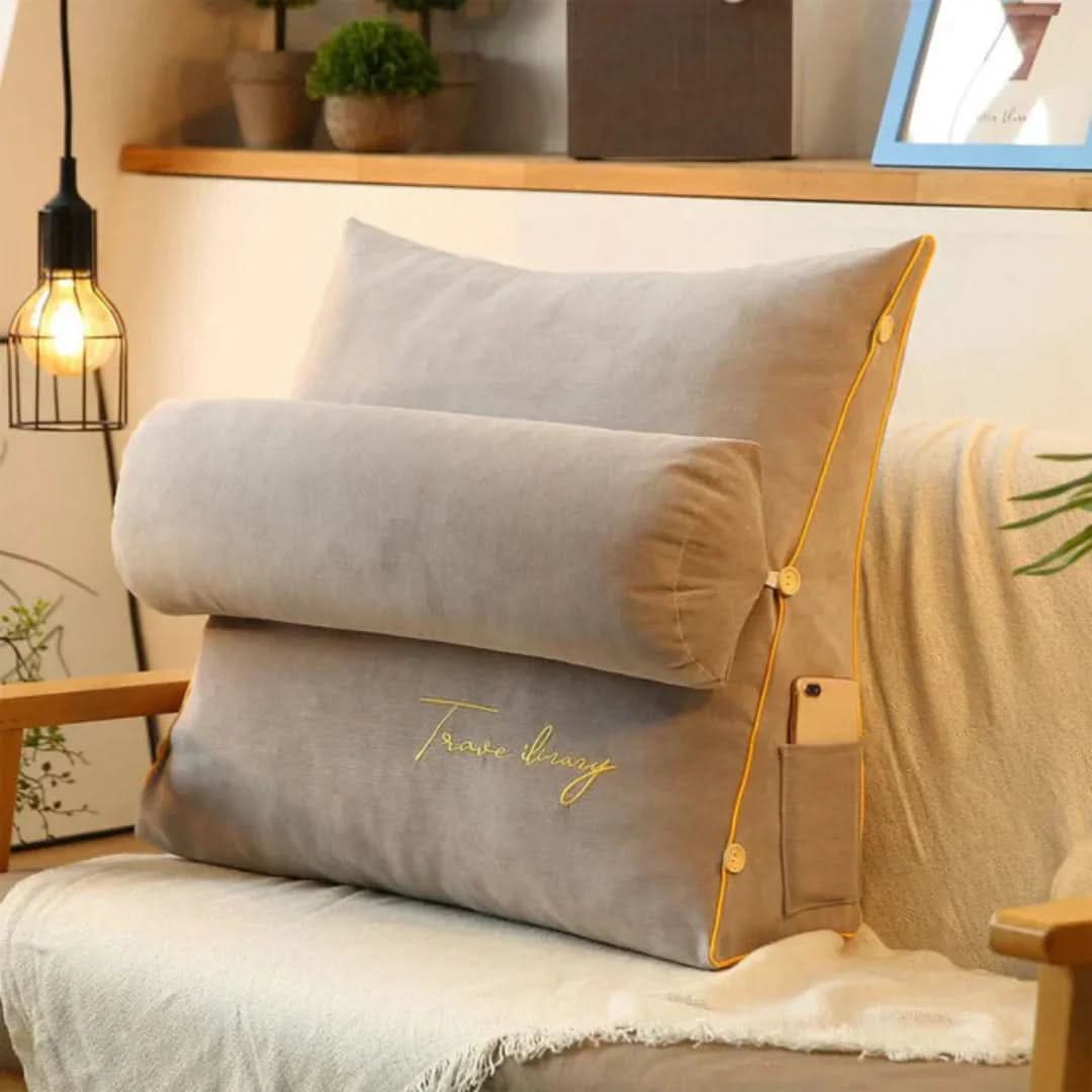 Wedge Cushion Ergonomic Back & Leg Support Washable Cover