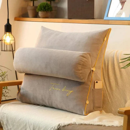 Wedge Cushion Ergonomic Back & Leg Support Washable Cover