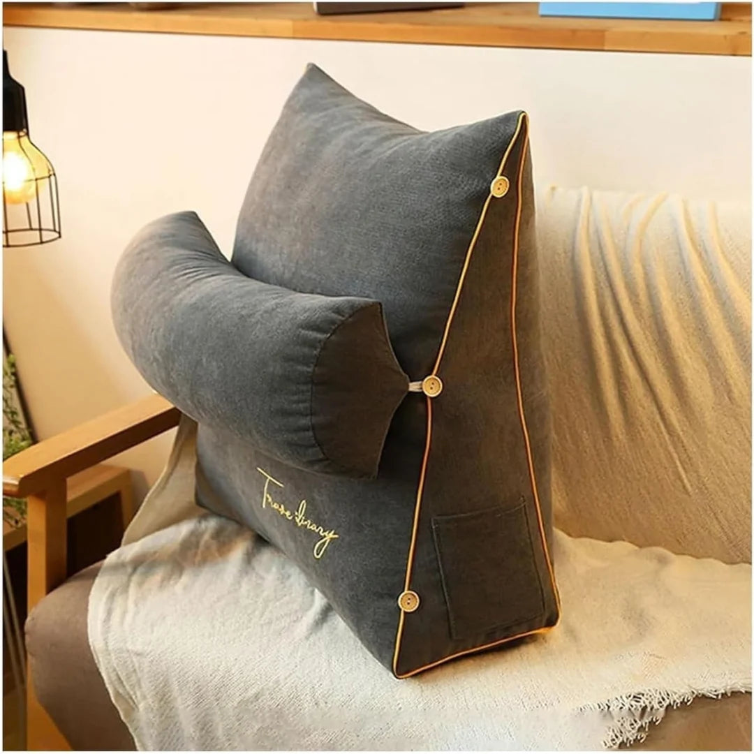 Wedge Cushion Ergonomic Back & Leg Support Washable Cover