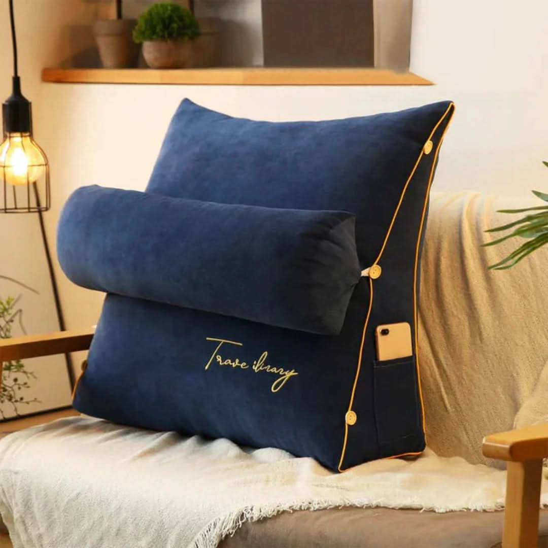 Wedge Cushion Ergonomic Back & Leg Support Washable Cover