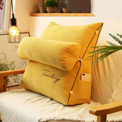 Wedge Cushion Ergonomic Back & Leg Support Washable Cover