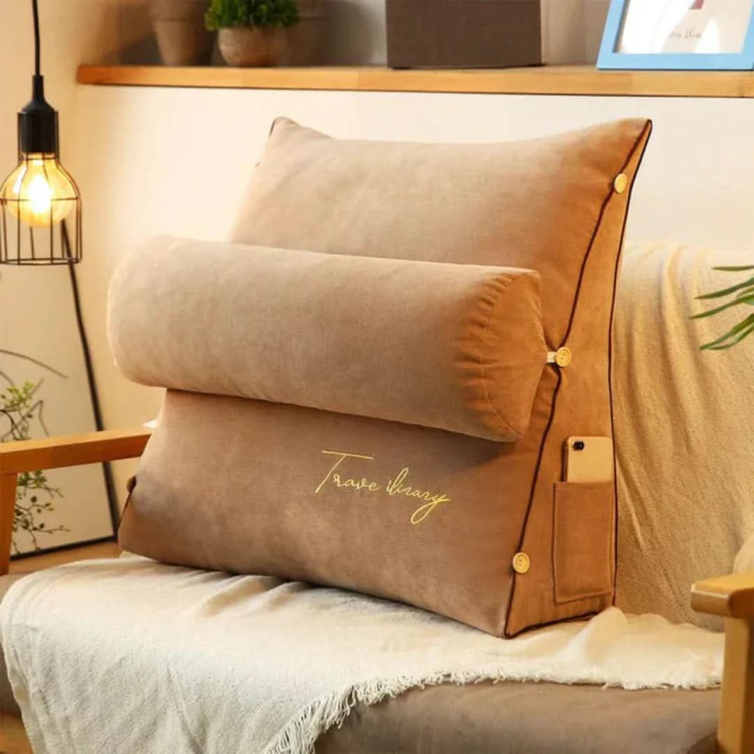 Wedge Cushion Ergonomic Back & Leg Support Washable Cover