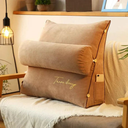 Wedge Cushion Ergonomic Back & Leg Support Washable Cover