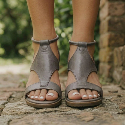 Wedge Sandals Comfort Wedge Adjustable Ankle Strap Open Toe