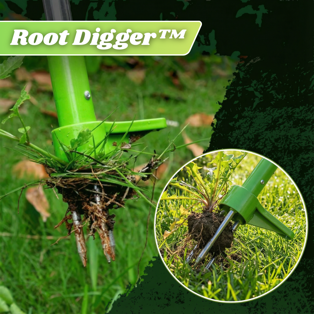 Weed Puller 3-Prong Back-Friendly Long Handle