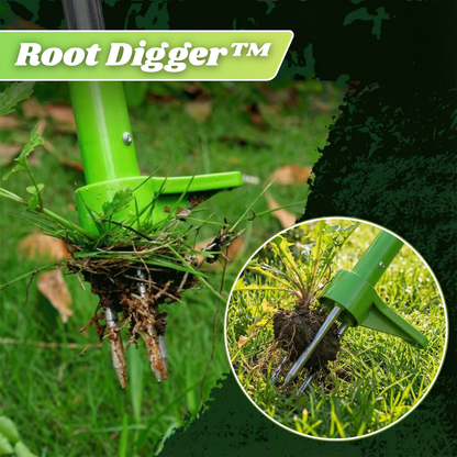 Weed Puller 3-Prong Back-Friendly Long Handle
