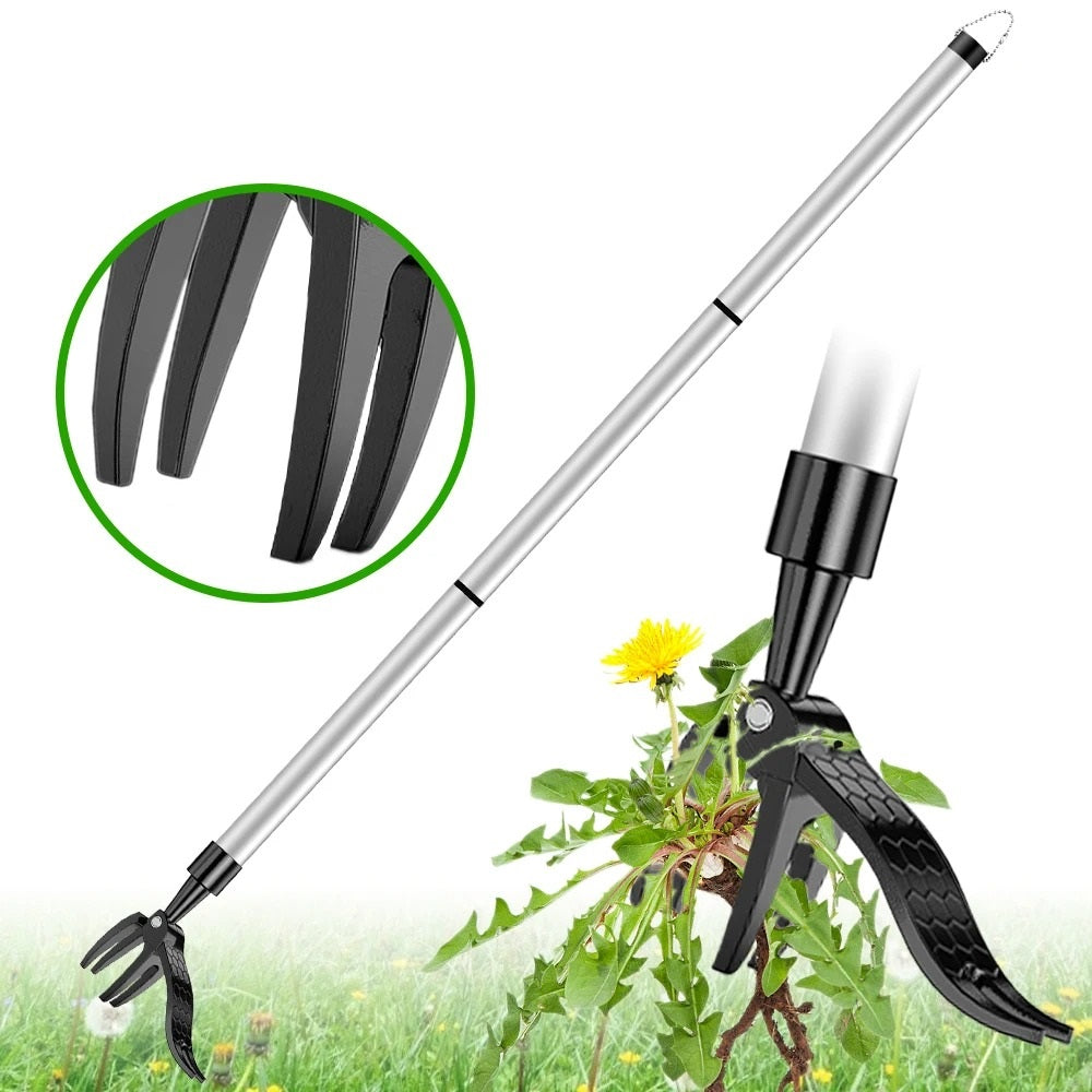 Weed Puller Telescopic Handle Stainless Steel Blade-Free