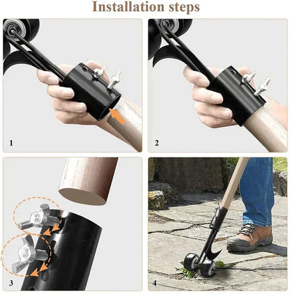 Weed Puller Upright Wheeled Adjustable Height