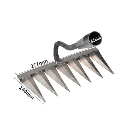 Weed Rake Sharp Tines Rust-Resistant Carbon Steel
