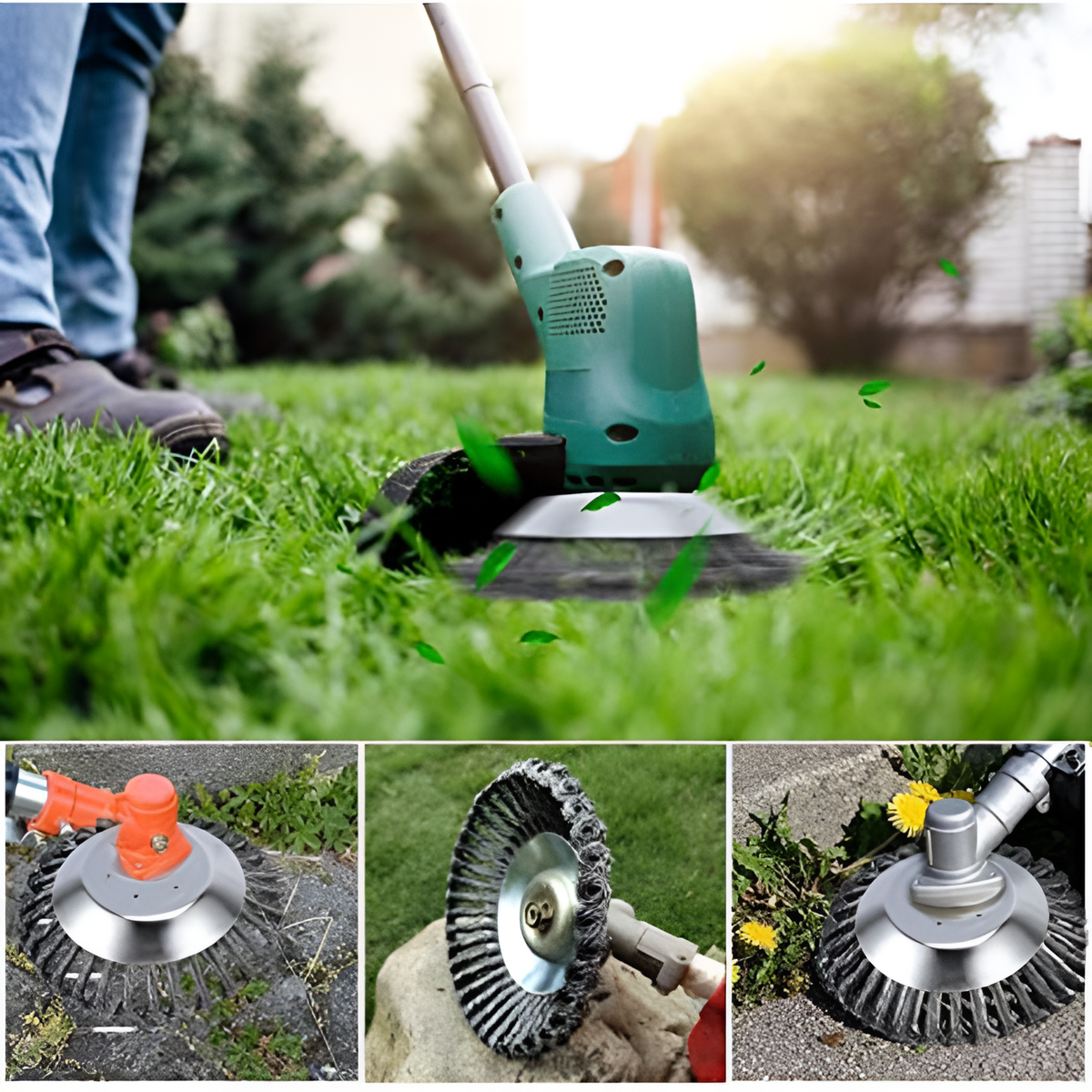 Weed Trimmer Attachment Root-Deep 36 Carbon Steel Wires