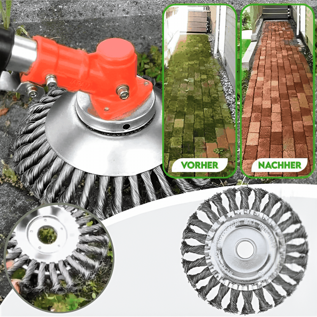 Weed Trimmer Attachment Root-Deep 36 Carbon Steel Wires