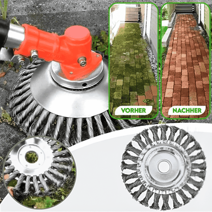 Weed Trimmer Attachment Root-Deep 36 Carbon Steel Wires