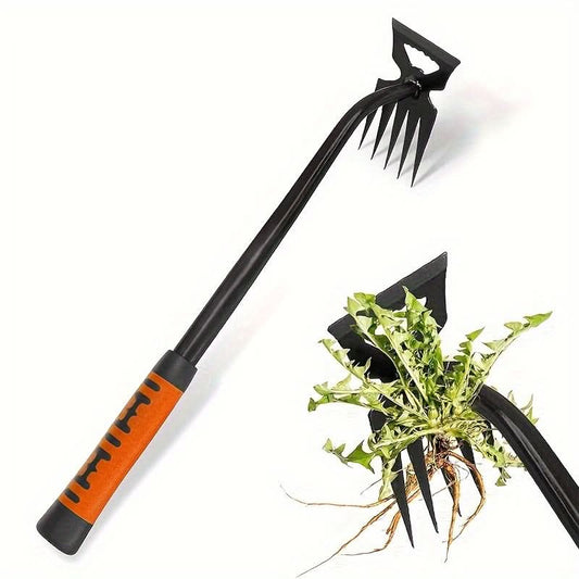 Weeding Tool Carbon Steel Non-Slip Grip 15-Inch Handle