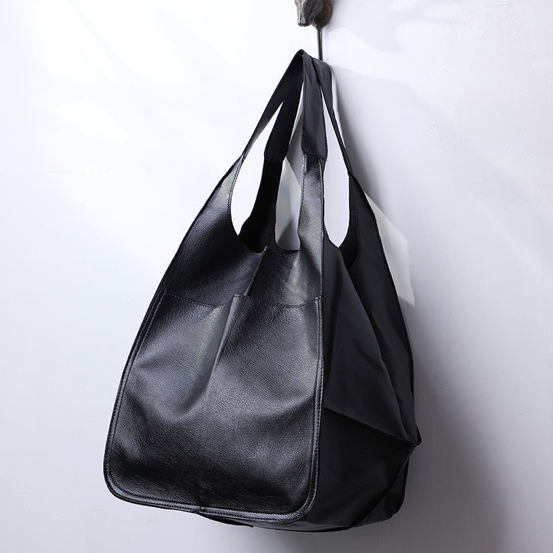 Weekender Bag Faux Leather Scratch Resistant Adjustable Straps