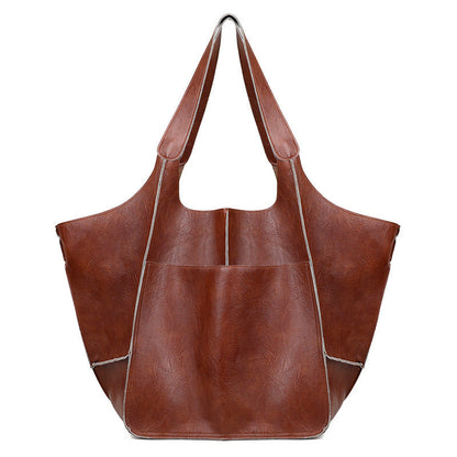Weekender Bag Faux Leather Scratch Resistant Adjustable Straps