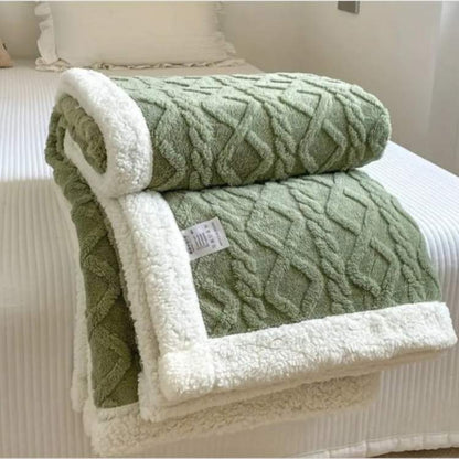Weighted Blanket Soft Sherpa Glass Bead Filling Machine Washable