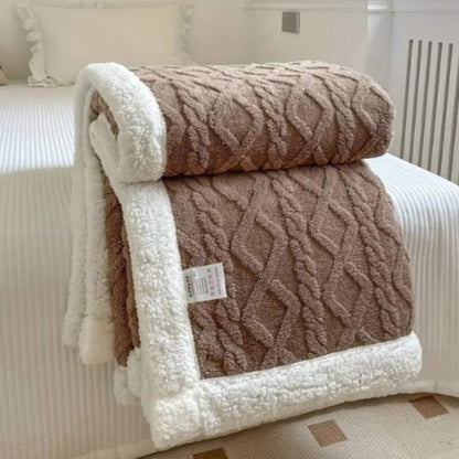 Weighted Blanket Soft Sherpa Glass Bead Filling Machine Washable