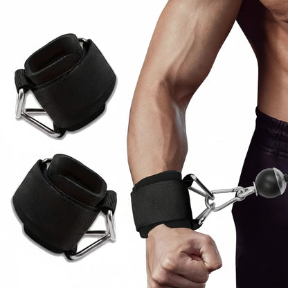 Weightlifting Wrist Straps Adjustable Non-Slip Woven Nylon