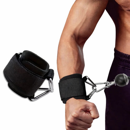 Weightlifting Wrist Straps Adjustable Non-Slip Woven Nylon