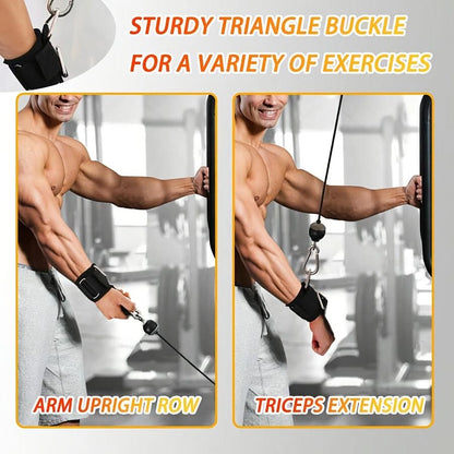 Weightlifting Wrist Straps Adjustable Non-Slip Woven Nylon