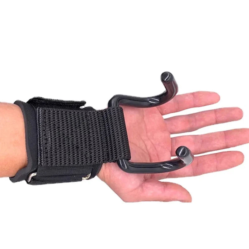 Weightlifting Wrist Straps With Hooks Slip-Resistant Grip