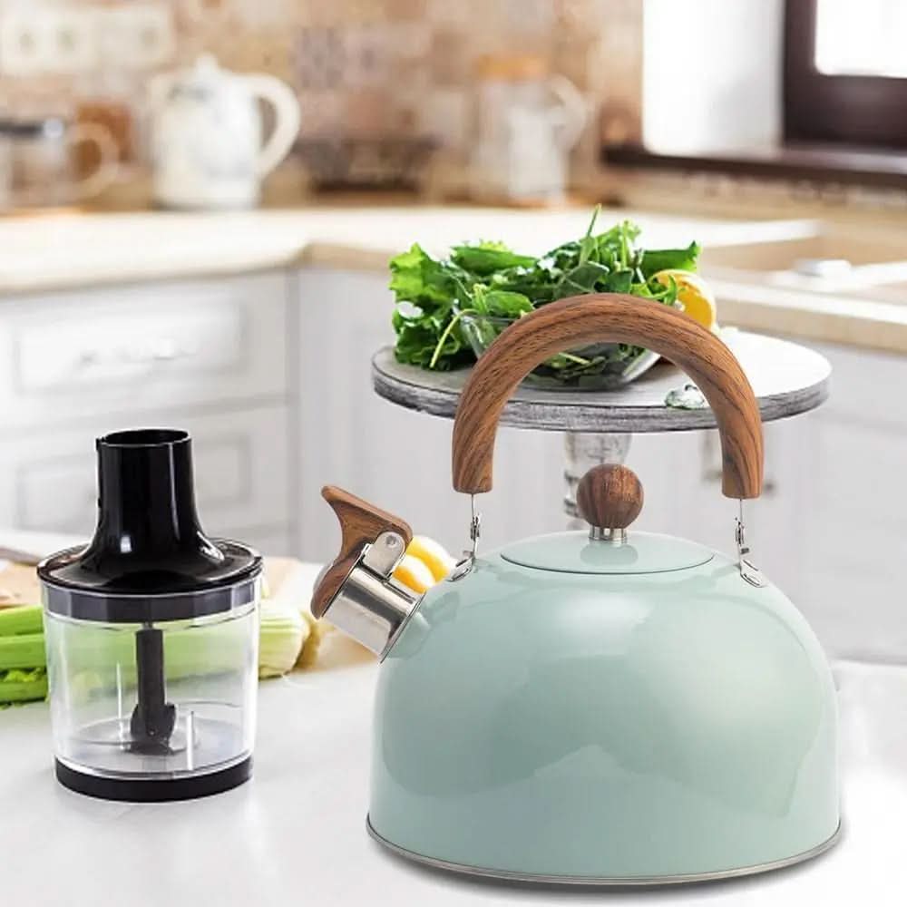 Whistling Kettle Stainless Steel 2.64 Qt Induction-Compatible