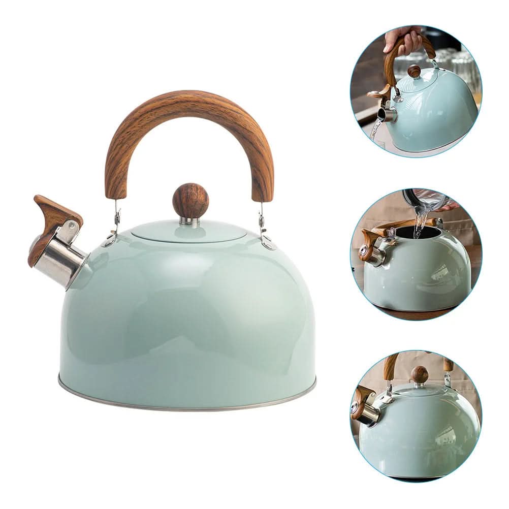 Whistling Kettle Stainless Steel 2.64 Qt Induction-Compatible