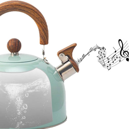 Whistling Kettle Stainless Steel 2.64 Qt Induction-Compatible