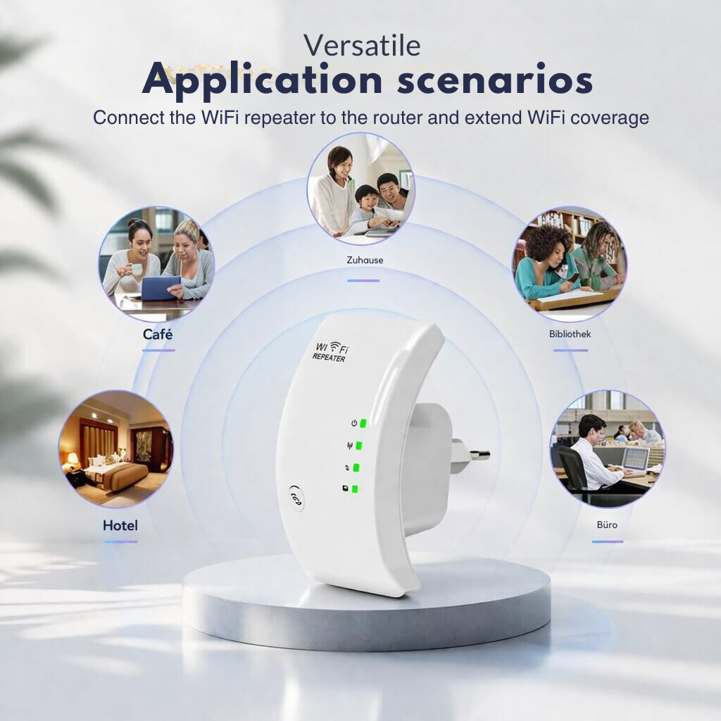 Wi-Fi Repeater Plug-In 2.4 GHz 300 Mbps
