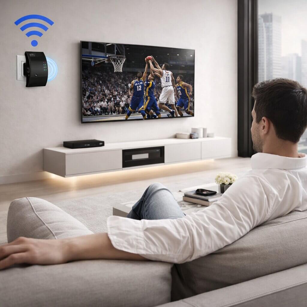 Wi-Fi Repeater Plug-In 2.4 GHz 300 Mbps