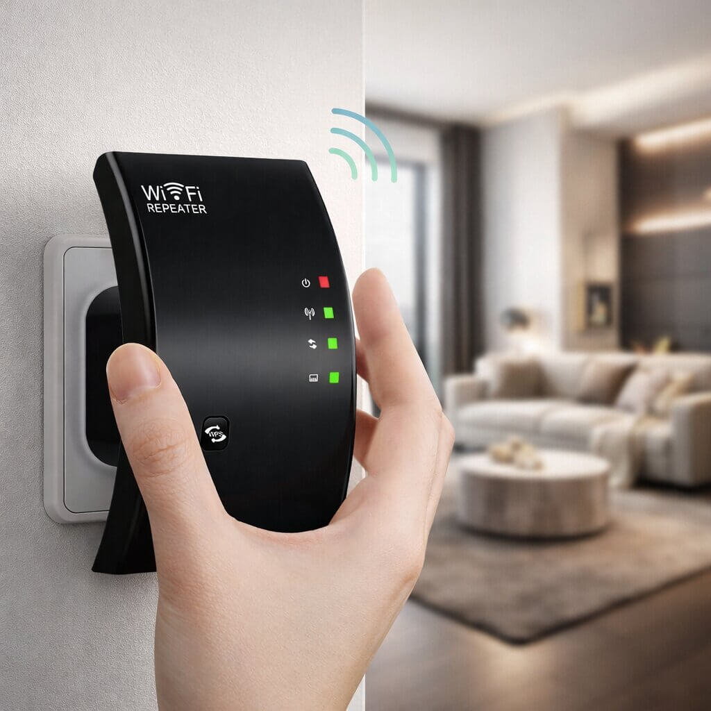 Wi-Fi Repeater Plug-In 2.4 GHz 300 Mbps