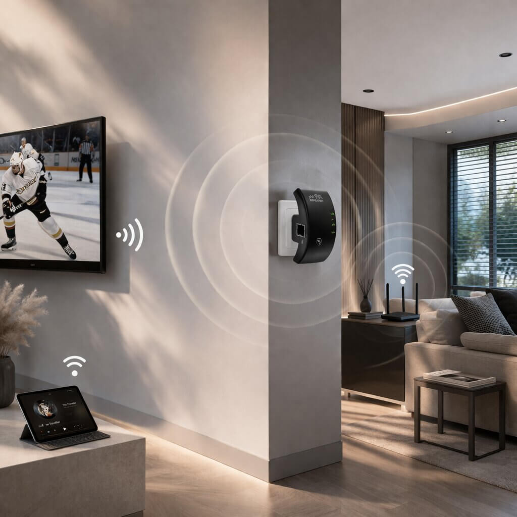 Wi-Fi Repeater Plug-In 2.4 GHz 300 Mbps